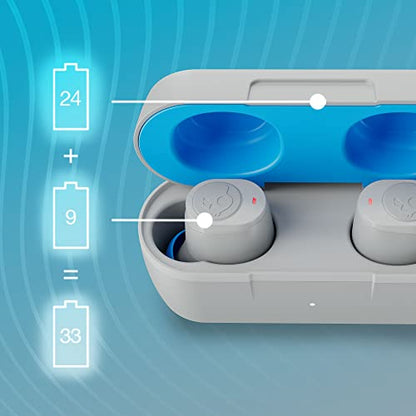 Skullcandy Jib True 2 Wireless In-Ear Bluetooth Earbuds - Light Grey/Blue - color: Light Grey/Blue, size: Jib True 2