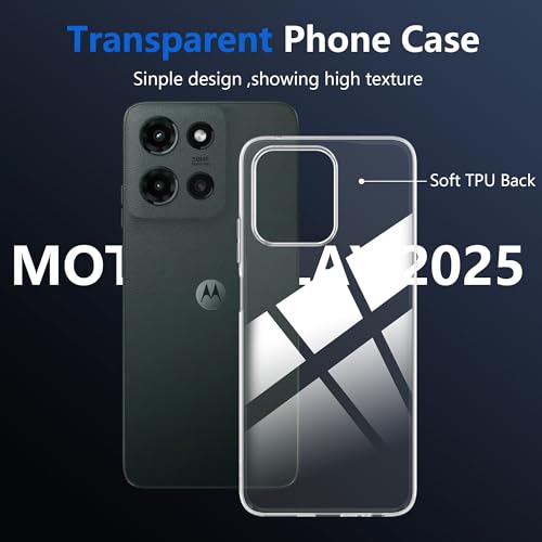 for Moto G Play (2025) Screen Protector(1 pack) Tempered Glass flim with case,9H Hardness,Anti-Scratch, Case Friendly, Bubble Free,HD Clear - color: G Play 2025