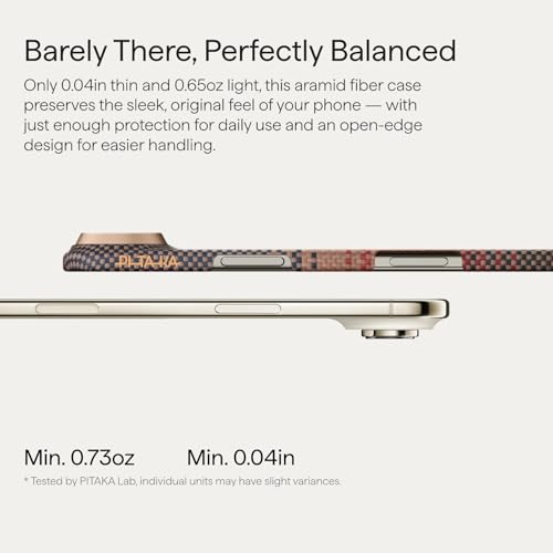 pitaka for iPhone Air Case with Caseless Touch Feeling, Ultra Slim-Sunset - color: Sunset