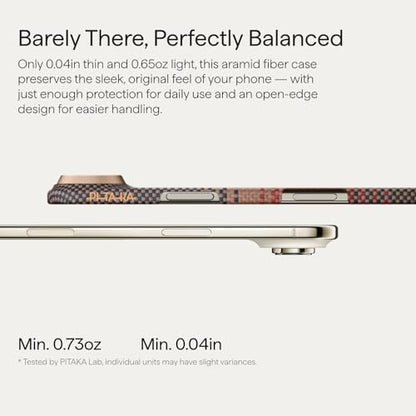 pitaka for iPhone Air Case with Caseless Touch Feeling, Ultra Slim-Sunset - color: Sunset