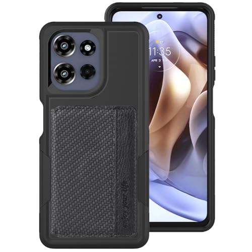 for Motorola Moto G Power 2026 Case Wallet with Card Holder 2025 | Full Body Rugged Protective Phone Cases, Built-in 2 Credit Card Slots, Hidden Magnetic Closure, Military Grade Protection