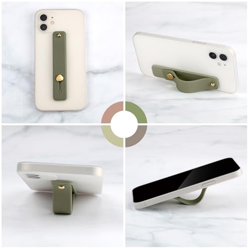 Weewooday 12 Pcs Phone Finger Strap, Retro Colors - color: Retro Colors