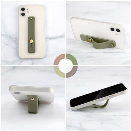 Weewooday 12 Pcs Phone Finger Strap, Retro Colors - color: Retro Colors
