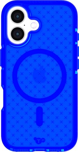 Tech21 EvoCheck for iPhone 16 - Compatible with MagSafe - Impact Protection Case - in Cobalt Blue - color: Cobalt Blue, size: iPhone 16