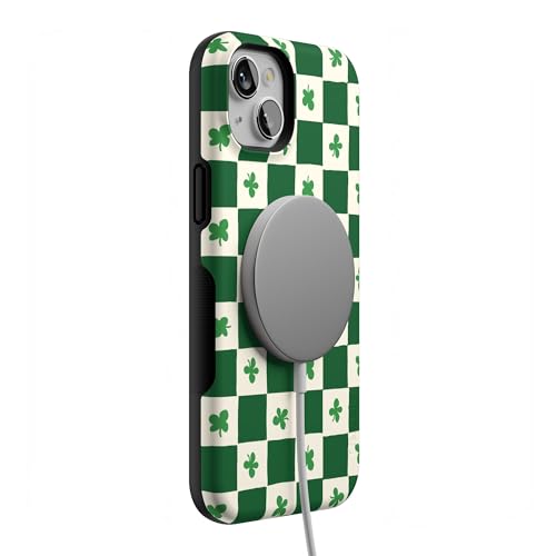 Casely iPhone 15 Plus Case | Lucky You | Shamrock | Bold Protective Design | Compatible with MagSafe - color: Lucky You | Shamrock