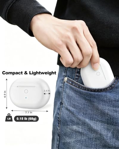 Charging Case Replacement for Beats Studio Buds - Earbuds Charger Case with Bluetooth Pairing Sync Button, 660mAh Battery (Earbuds Not Included), White - color: Beats Studio Buds White