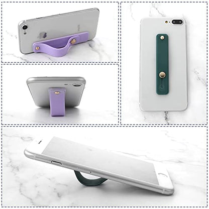 Cobee Phone Loop Finger Holder, 5pcs Cellphone Straps Universal Kickstand - color: Yellow, Purple, White, Green, Red