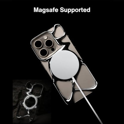 Angry miao Emptiness Phone Case for iPhone 16 Pro Max (Only), MagSafe Compatible, 22g Lightweight, Heat Dissipating, Ample Protection