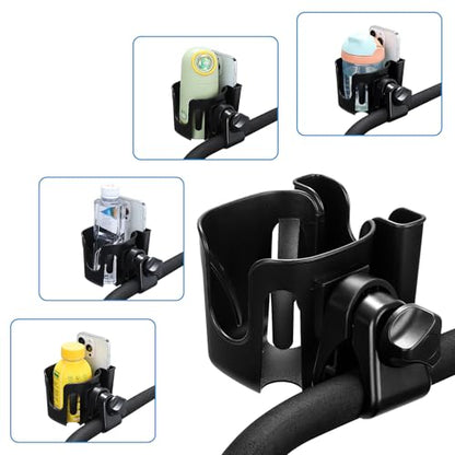 Accmor Stroller Cup Holder, Cup Holder for Walker Bike Wheelchair - color: Black