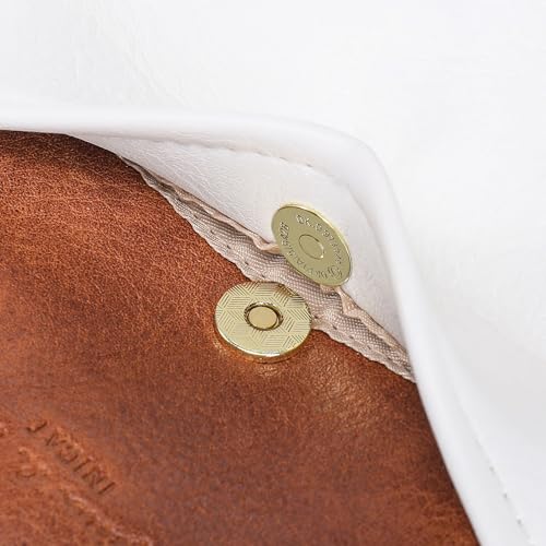 Travel Small Sling Bag for Women Anti Theft Crossbody Bags Phone Purse Cross Body Fanny Pack Over the Shoulder Bags(White Brown) - color: White Brown