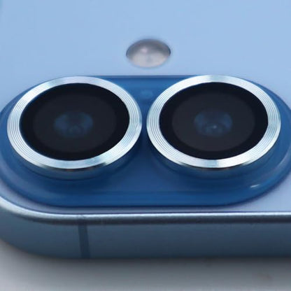 for iPhone 17 Camera Lens Protector Metal Tempered Glass Screen Accessories Cover (Blue) - color: Blue