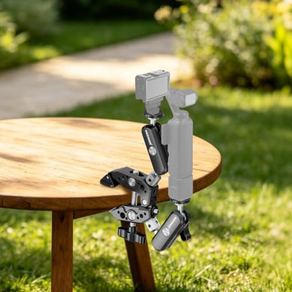 NEEWER Heavy Duty Super Clamp with Two 360° Dual Ball Head Magic Arms - style: ST89