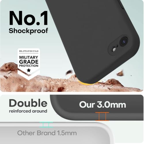 LOVE 3000 Designed for iPhone SE Case, iPhone 8/7 Case, Black - color: Black, size: iPhone SE/8/7 4.7inch