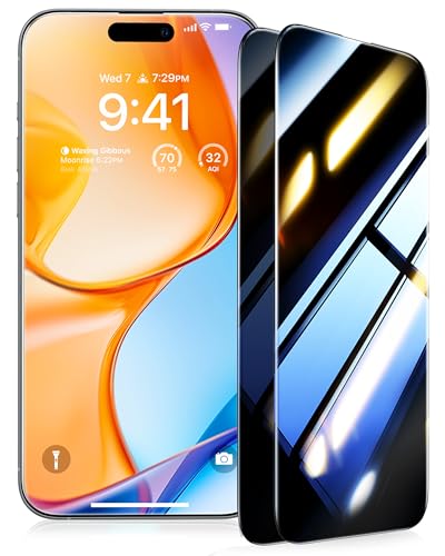 UltraGlass TOP 9H+ Armor for iPhone 17 Air Privacy Screen Protector, 2 Pack