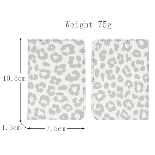 Lipvina For iPhone MagSafe Wallet with Kickstand - Magnetic Card Holder RFID Blocking Compatible with iPhone 17/16/15/14/13/12 Series Pro/Max/Plus (White Leopard) - color: White Leopard