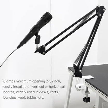 RTNLIT Desk Lamp Clamp, 1/2 inches 4 Hole Metal Table Mounting Clamp, White - color: White