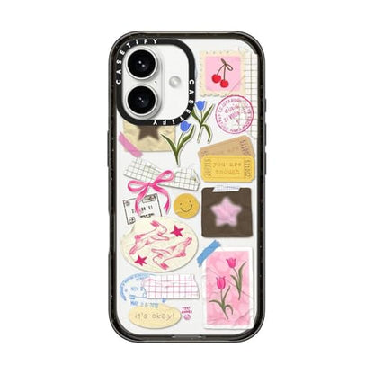 CASETiFY for iPhone 16 Case - Impact | Slim Fit | 8.2 ft. 4X Military Grade Drop Protection | You Are Stars Collage | Black - color: You Are Stars Collage, size: Iphone 16 (6.1")