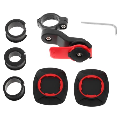 Red Plastic Bike Phone Holder with Anti Vibration Shock Absorption