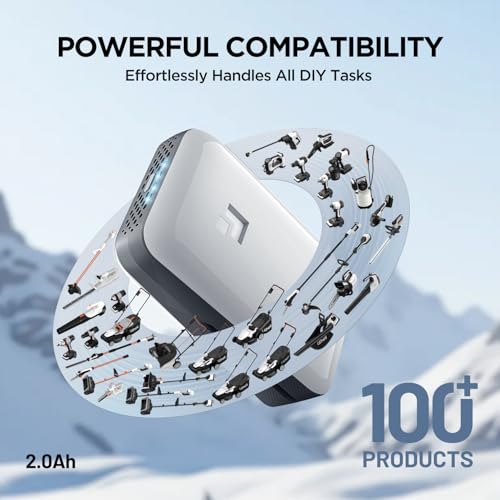 LiTHELi Battery Pack 20V 2.0Ah, Replacement Lithium Batteries U20 Power Tools and Outdoor Power Equipment - size: 2.0AH Black 1-Pack