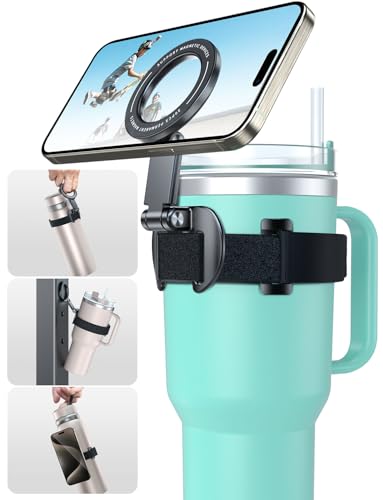 Stanley Cup Magsafe Phone Holder, Magnetic Mount for 30-120mm Water Bottle