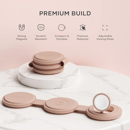Satechi OntheGo 3-in-1 Wireless Charger, Qi2 15W Fast Charging, Desert Rose - color: Desert Rose