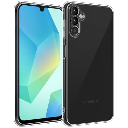 TENOC Phone Case for Samsung Galaxy A16 4G/5G, Clear Case Non-Yellowing Protective Bumper Hard Back Cover - color: Clear Anti-Yellowing, size: A16