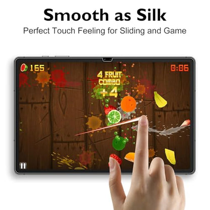 Mothca Matte Glass Screen Protector for Galaxy Tab S10 Plus/S9 Plus/S9 FE Plus 12.4-inch with Easy Installation Frame, Anti-Glare & Anti-Fingerprint Tempered Glass for Tab S10+/S9FE+/S 9+, Smooth as Silk - size: S10+/S9+/S9FE+ 12.4"
