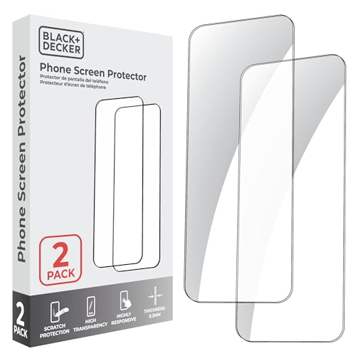 BLACK+DECKER 2 Pack Tempered Glass Screen Protector for iPhone 14 Pro - size: iPhone 14 Pro