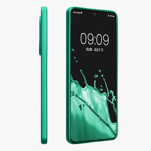 kwmobile Case Compatible with Samsung Galaxy S25 Edge Case - Soft Slim Metallic TPU Silicone Cover - Dark Metallic Green - color: dark metallic green, size: Galaxy S25 Edge