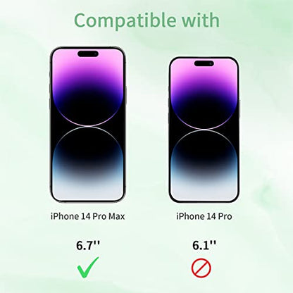 [3 Pack] for iPhone 14 Pro Max Green Privacy Screen Protector - size: iPhone 14 Pro Max