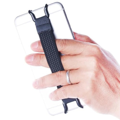 UKCOCO Tablet Holder Tablet Holder Strap Hand Grip Universal Nylon Band for E-Reader Black Cm Finger Bracket Elastic Stand Stand