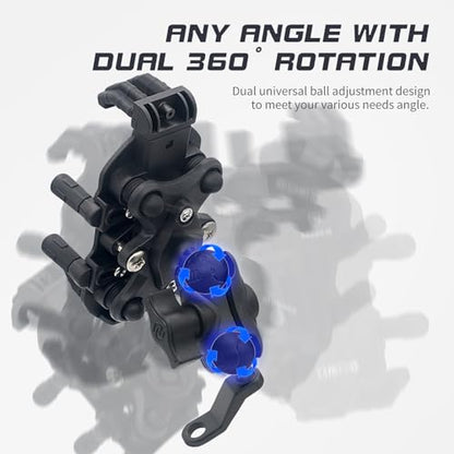 Shkalacar Motorcycle Phone Holder with Vibration Dampener, 360° Adjustable Rotation, Anti-Theft Motorcycle Phone Mount Cellphone Holder, Cell Phone Holder Motorbike Mount