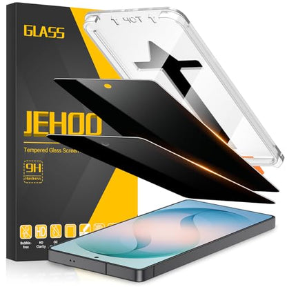 [2 Pack] Privacy Screen Protector for Samsung Galaxy S26 Ultra, Ultrasonic Fingerprint Support, Auto-Alignment Frame, Easiest to Installation, Scratch-Resistant, Bubble-Free - size: Galaxy S26 Ultra