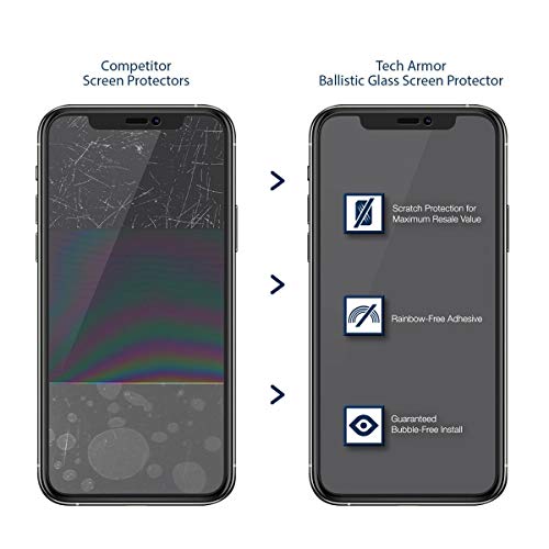Tech Armor Screen Protector for iPhone 12 / iPhone 12 Pro, HD Film, 4-Pack - size: iPhone 12 / iPhone 12 Pro-6.1 Inch