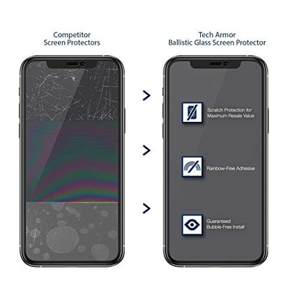 Tech Armor Screen Protector for iPhone 12 / iPhone 12 Pro, HD Film, 4-Pack - size: iPhone 12 / iPhone 12 Pro-6.1 Inch