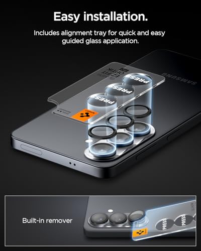 Spigen Camera Lens Protector for Galaxy S26 - Black [2 Pack]