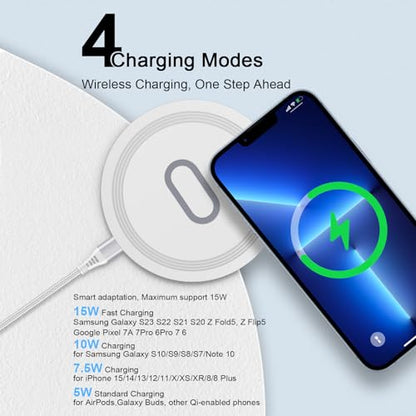 Wireless Charger Samsung S26 Ultra Charging Station for Galaxy S26 S25 Plus - color: White
