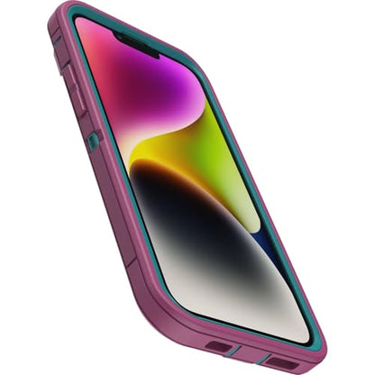 OtterBox iPhone 15 Plus and iPhone 14 Plus Defender Series Pro Case - Canyon Sun (Pink), screenless, Rugged & Durable, with Port Protection, Includes Holster Clip Kickstand - color: Canyon Sun (Pink)