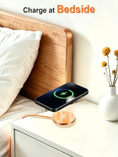 MagSafe Charger 25W Magnetic Wireless Charger Fast Charging Pad - color: ORANGE