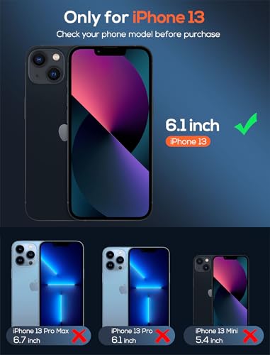 4 Pack for iPhone 13 Screen Protector，Premium Tempered Glass Film 9H Hardness，Scratch Resistant，Bubble Free，Easy Installation，Ultra Durable，HD Clear，Case Friendly [6.1 inch] - size: iPhone 13