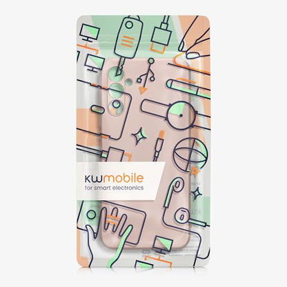 kwmobile Case Compatible with Samsung Galaxy A14 5G Case -Soft TPU Back Phone Cover - with Metallic Look - Metallic Rose Gold - color: metallic rose gold, size: Galaxy A14 5G