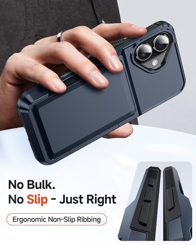 LeYi for iPhone-17 Wallet Case Blue: i Phone iphone17 Cases with Card Holder Protective iohone 17case Cover Funda para Heavy Duty Military Grade Drop Proof Hard Men iphone17case, Navy Blue - color: Blue, size: iPhone 17 6.3''