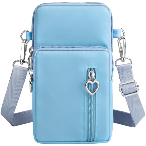 BIAOTIE Lightweight Small Crossbody bags Cell Phone Purses Travel Pouch Shoulder Bag for Women - color: Blue