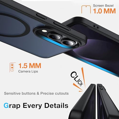 for Samsung Galaxy S25 Edge Case with MagSafe - color: Black, size: Galaxy S25 Edge with Stand