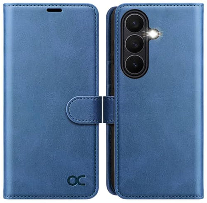OCASE for Samsung Galaxy S26+ Plus Wallet Case, Card Holder, Light Blue | RFID Blocking, Kickstand, Magnetic Closure, PU Leather Flip Folio, Shockproof TPU Shell, Protective Phone Cover (6.7") 2026 - color: Light Blue, size: Samsung Galaxy S26 Plus