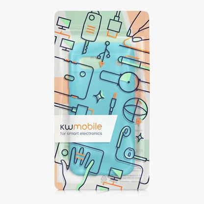kwmobile Case Compatible with Google Pixel 8a Case - Protective Slim TPU Phone Cover - Soft Matte Finish - Cool Glacier - color: Cool Glacier