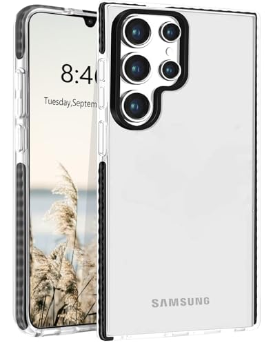 Crystal Clear for Samsung Galaxy S25 Ultra 6.8-Inch, Non-Yellowing,Drop Protection,Anti-Scratch Transparent Hard Back Phone Cover - color: Clear, size: Samsung Galaxy S25 Ultra