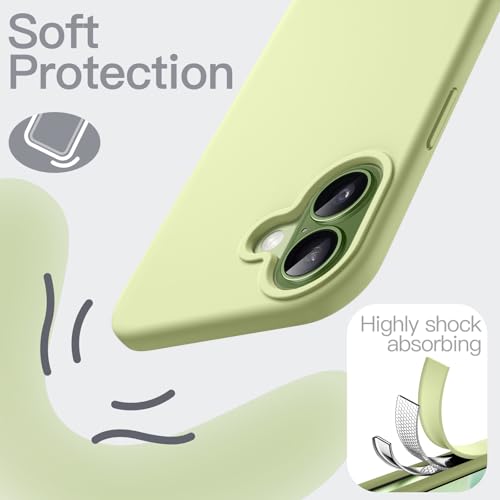 JETech Silicone Case for iPhone 17, Green - color: Green, size: iPhone 17