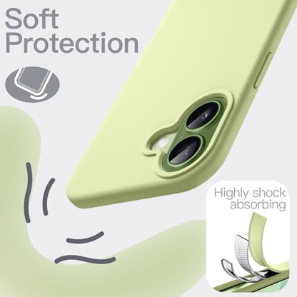 JETech Silicone Case for iPhone 17, Green - color: Green, size: iPhone 17