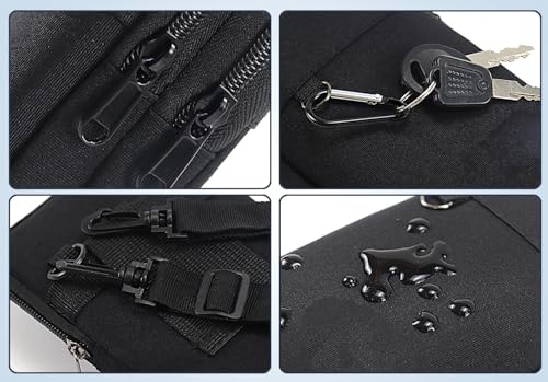 Travel Cell Phone Pouch Belt Pouch, Phone Holster Crossbody Bag with Shoulder Strap for iPhone Case Holder for Hand with Neck Lanyard Smartphone Walking Passport Wallet (Black B) - color: Black B